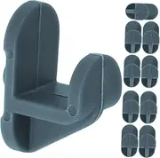 OFFSCH Fridge Freezer Shelf Clamp 10 Pack Plastic Shelf Clips Kitchen Storage Accessories Non-slip Easy to Use