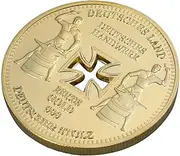 Amosfun German Imperial Bank Gold-Plated Commemorative Coins Germany Cross Eagle Challenges Coin Collectibles