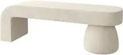 Shoe Bench, Modern Sofa Stool Ottoman Bench Lambswool End of Bed Stool for Entryway, Bedroom, Living Room, Hallway No Assembly,120cm