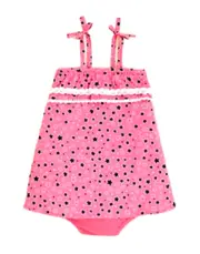 Juicy Couture Infant Girls' Star Print Dress & Bloomer Set,Size 18-24 M,MSRP $68