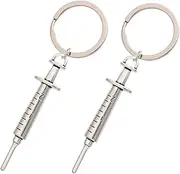 [PACKOVE] 2pcs Creative Design Keychains Durable Key Holders for Organizing Keys Bag Ornaments Unique present for Nurses and Graduates