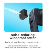 For Insta 360 X4 X3 Mic Wind Muff Camera Audio Noise Reduction Accessories 6Pcs