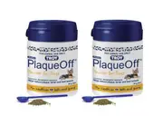 Plaque Off For Dogs Teeth Gums Bad Breath Tartar Gingivitis 2 X 40g