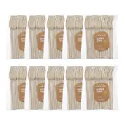 500pc Lemon & Lime Earthie Eco Biodegradable Recyclable Wooden Forks/Cutlery