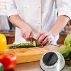 60 Minute Mechanical Wind Up Kitchen Timer Stainless Steel Cooking Countdown
