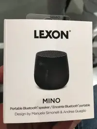 在飛比找Yahoo!奇摩拍賣優惠-法國設計品牌 LEXON  隨身攜帶喇叭 mino 黑色