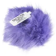 Pepperell Braiding Faux Fur Pom With Loop-Purple