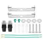 2set Ceiling Light Plate Kit 97x19x15mm Lighting Fixture Mounting Bracket