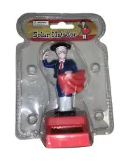 Solar Matador Spanish Bull Fighter BOBBLE HEAD TOY CAR DASH OFFICE DESK GIFT