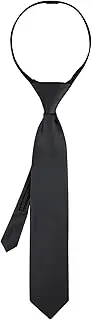 [Calvin Klein] boys Adjustable Pre-tied Zipper Tie - Big Boys
