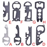 Outdoor Multi-function Tool Card Opener Keychain With Multi-purpose Gadgets T:PW