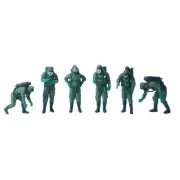 ZD 1:64 Painted Figure Model ature Resin Diorama Special Forces Army Green BN