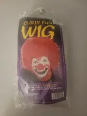 FUN WORLD Clown Wig/White/NEW