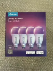 (4-Pack) Govee RGBWW 9W E26 Smart LED Bulb - RGB WIFI (49755)