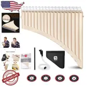 All-in-One Pan Flute Set - 18 Pipes in C with Manual, Bag, and Pitch Control