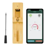 Bluetooth Wireless Meat Thermometer, 200ft Range Wireless Food Thermometer wi...