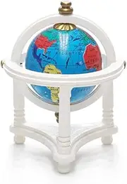 Odoria 1/12 Scale Dolls House Miniature World Globe Dollhouse Accessories, White
