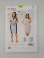 Burda Sewing Pattern 6676 Women's Dress Pattern Size US 18-28 EUR 44-54 NEW