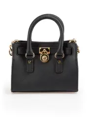 Black Saffiano Leather Mini Hamilton Bag