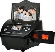 MegLob Film and Slide Scanner, Professional 35Mm Film Scanner, Converts 35Mm/135 Slides & Negatives to Digital JPG Photos, 16MP Photo Slide & Negative Scanner with LCD Screen, Film Scanning Equipment