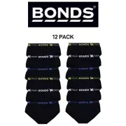 Bonds Mens X-Temp Brief Stretchy Wide Waistband Super Flat Seams 12 Pack MWHM3A