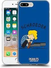 Head Case Designs Officially Licensed Peanuts Schroeder Characters Gel Case [Military Grade Protection] Compatible with Apple iPhone 7 Plus/iPhone 8 Plus