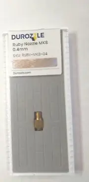 Durozzle Ruby-mk8-04 3D Printer Nozzle 0.4mm For Prusa Ender 3
