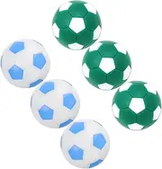 BRIGHTFUFU 6pcs Mini Foosball Replacement Balls Tabletop Soccer Balls for Table Football for Foosball Tables Deep Colors
