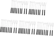 Alipis 5sets DIY Candy Dipping Forks in-1 Fondue Tools Stainless Steel Cheese Fondue Picks for Cake Decorations Chocolates 10pcs*5