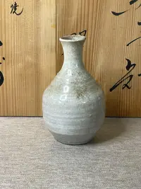 在飛比找Yahoo奇摩拍賣-7-11運費0元優惠優惠-日本柴燒花瓶 純手捏手作 花入 插花 花生花器陶瓷瓷器 有