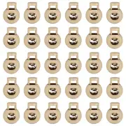 50pcs Cord Lock Single Hole Spring Toggle Stopper for Drawstring, Khaki