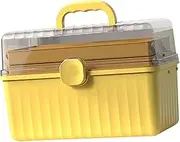SOPOTUTU Emergency Medicine Box Capacity Plastic Storage Organizer with Handle for First Aid Home and Outdoor Use Durable and Easy to Carry Medical Organizer