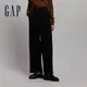 Gap 女裝 商務高腰寬版西裝褲-黑色(773300)
