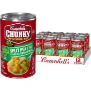 Campbell's Chunky Healthy Request Split Pea Soup With Ham Pack of 12 Cans