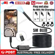 Plug & Play Borescope Endoscope Snake Inspection Camera for iPhone iOS 1920P 5M