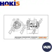 WATER PUMP ENGINE COOLING DP2310.10.051 FOR OPEL VECTRA/B/Hatchback/GTS ASTRA
