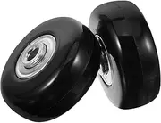 CALLARON Easy Install Suitcase Luggage Wheels Replacement Kit 2pcs Rubber Swivel Caster Wheels