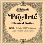 D'Addario J4302 Pro-Arte Nylon Guitar Single String Light Tension, B-2nd