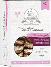 Yummy Mummy Food Company Lactation Cookies – Boost Bikkie - Fennel & Fenugreek, 200g (10 Cookies) – Nourishing & Healthy Snacks for Breastfeeding Mums