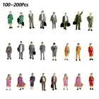 Railroad Model People Figure Trains 100/200pcs Deocr Display Miniature