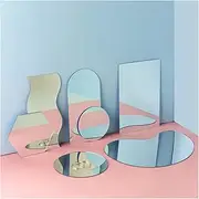 GISELA D Acrylic Mirror Reflection Board Geometric Shape Photo Background Props Set Photography Ornaments Reflective Display Sheet (7Pcs)