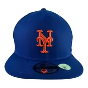 New Era New York Mets 9Fifty SnapBack Mesh back Adjustable Hat Cap Blue Logo New