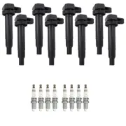 NGK 8 Ignition Coil 8 Ruthenium Spark Plugs Kit For 4Runner Land Cruiser V8 (for: Toyota)