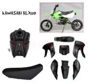 Plastics Kit + Seat + Fuel Tank for KLX110 KX65 Pit Dirt Bike Atomik 140cc 150cc