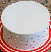 Artificial Cake - Polk-a-Dot Cake Authentic Appearance Engaging Display Piece