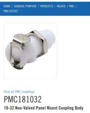 PMC181032Click to copy10-32 Non-Valved Panel Mount Coupling Body 250 pcs