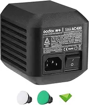 EACHSHOT Godox AC400 AC Power Unit Source Adapter with 5m Cable for Godox AD400 Pro Monolights, All-in-One Outdoor Flash Strobe (AC-400 for AD400Pro)