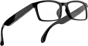 Smart Glasses, Anti-Blue Light Bluetooth Eyewear Built-in Mic. and Speakers, Open Ear Music and Hands-Free Calls, Touch and Voice Assistant Compatibility, 100h Long Battery Standby time