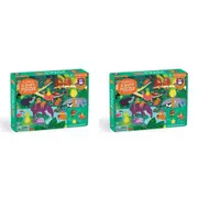 2x 60pc Mudpuppy Scratch/Sniff Kids Jigsaw Puzzle 38x28cm Fruity Jungle 4y+