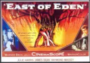Modern FILM POSTER Postcard: East of Eden (James Dean, Raymond Massey)